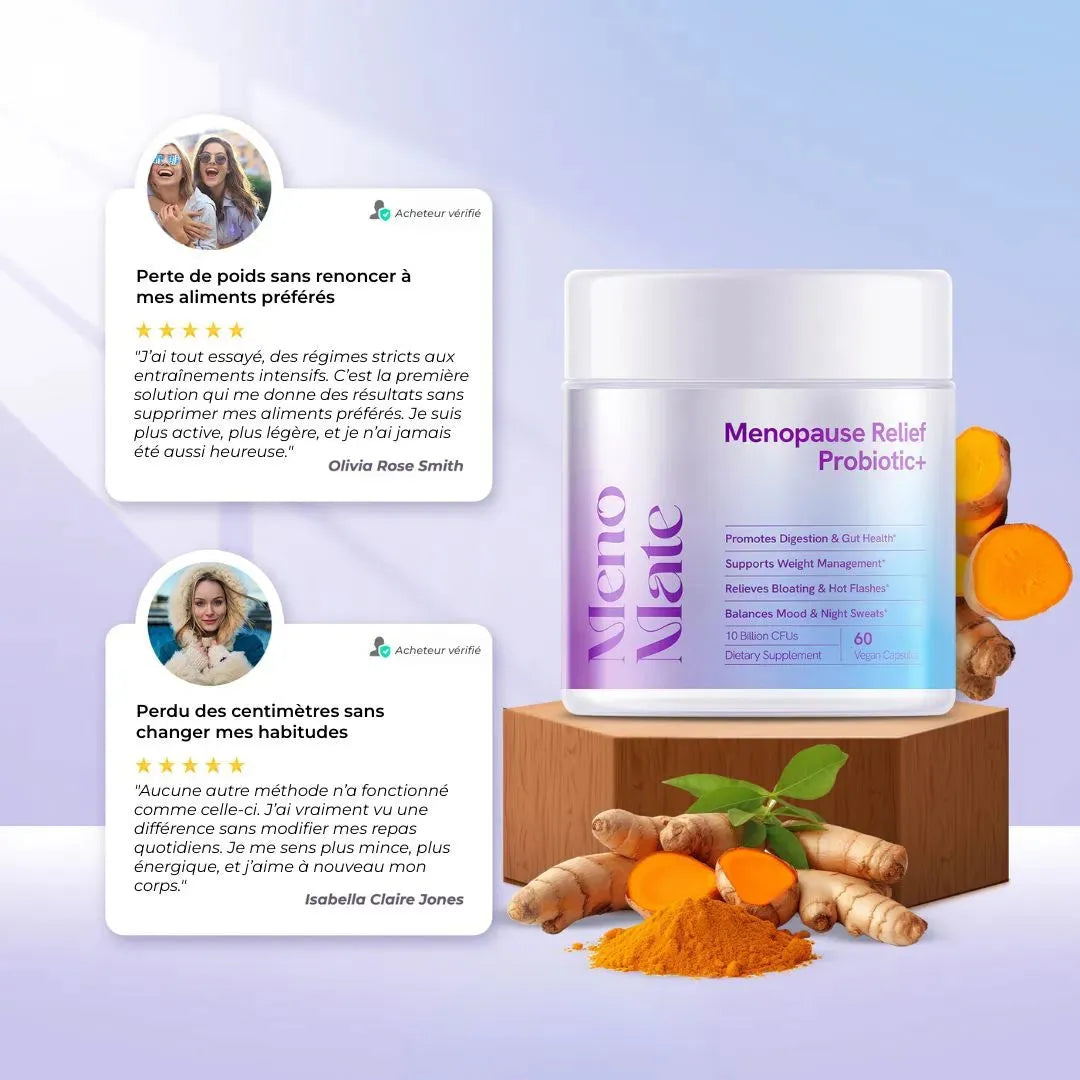 Avantages MenoMate - Infographie